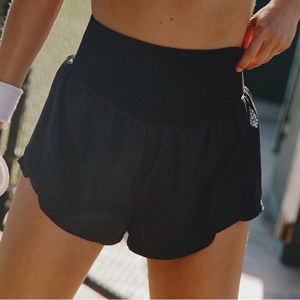 FP Movement by Free People carpe Diem High-Waisted Black Shorts